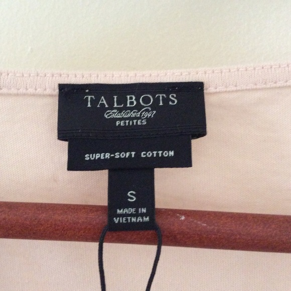 Talbots Petite Top Embellished Neckline Small NWT - Picture 3 of 4